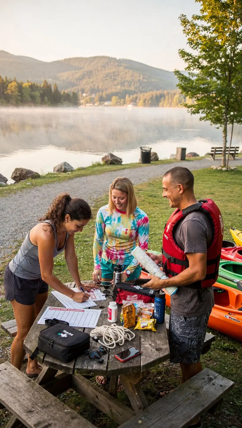 Zespół turystów z plecakami podczas wędrówki po szlaku w lesie.
