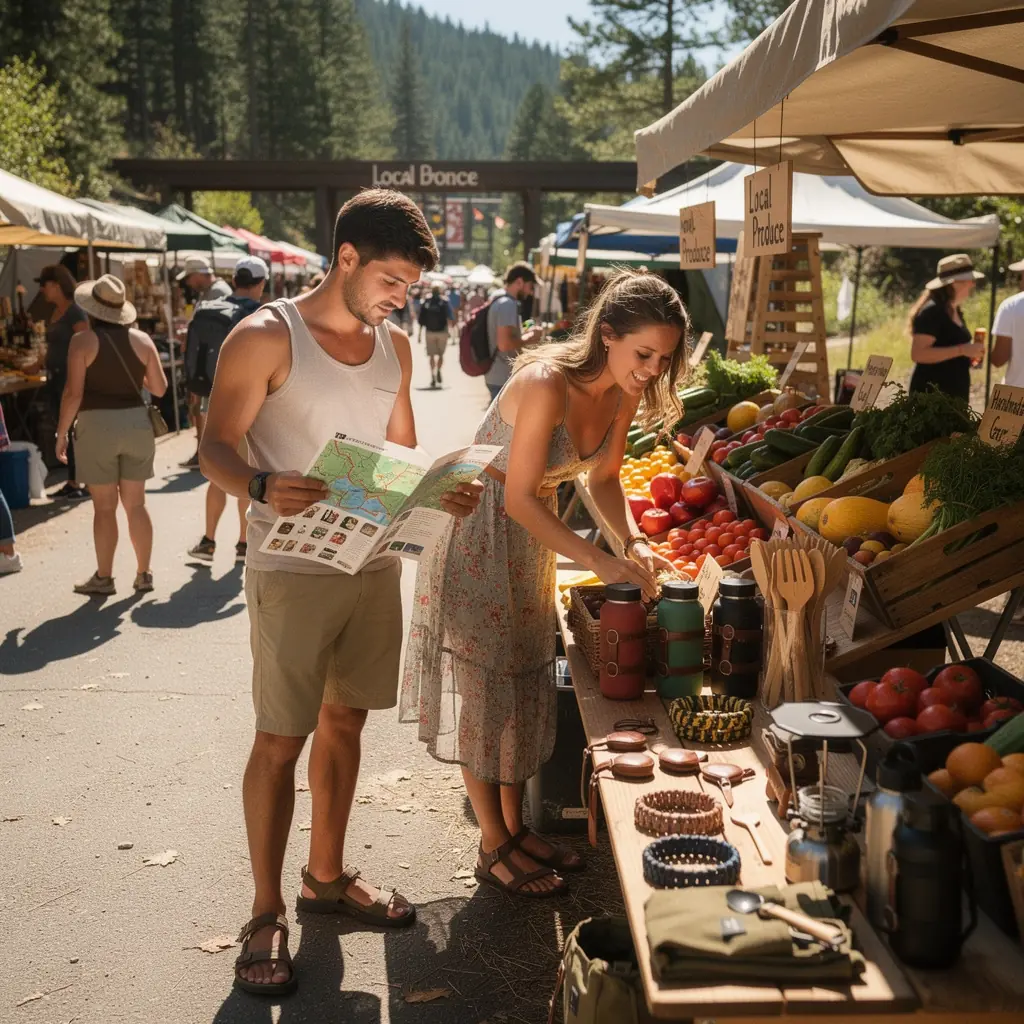 Słońce zachodzące nad jeziorem w parku, tworzące magiczną atmosferę.